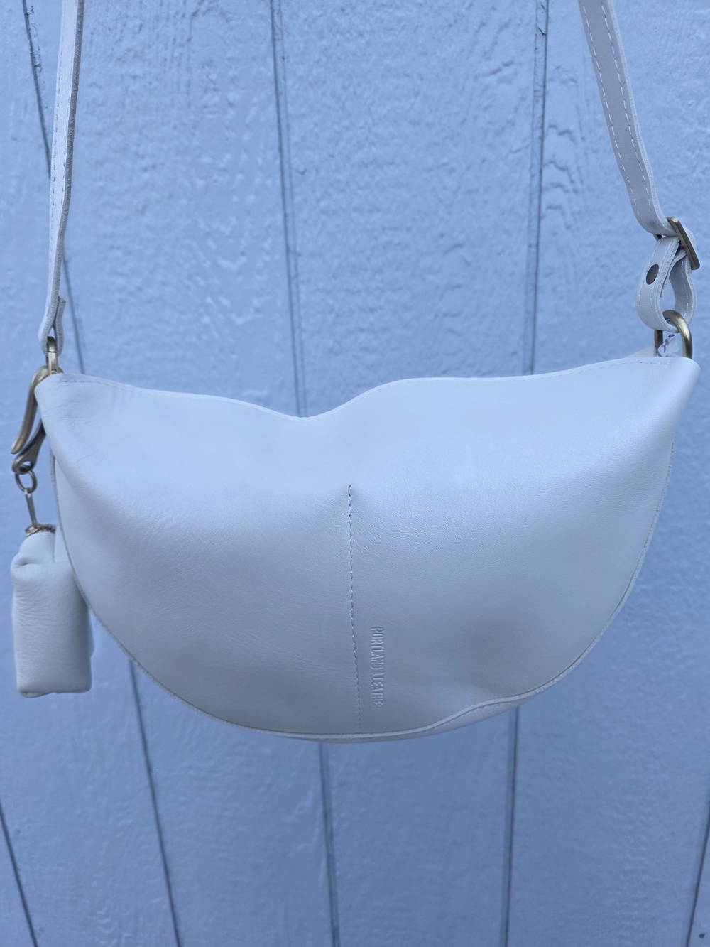 Large Pearl Portland Leather Koala With Pearl dopp Keychain